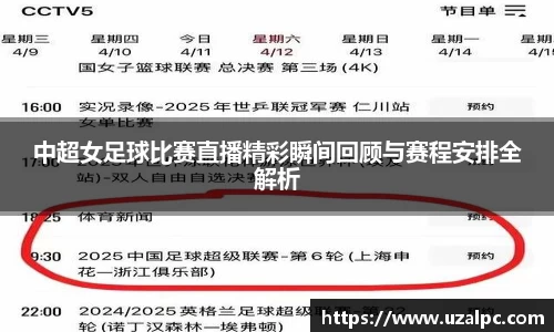 中超女足球比赛直播精彩瞬间回顾与赛程安排全解析